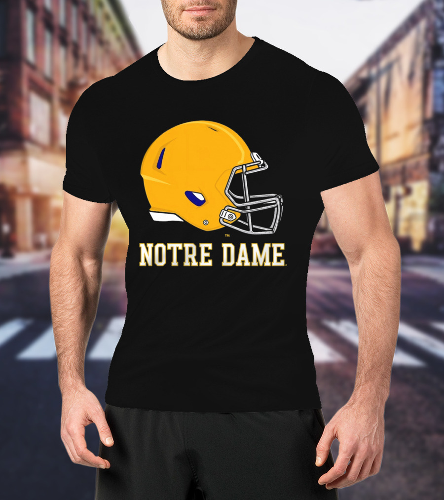 Notre Dame Fighting Irish Football Helmet T-Shirt