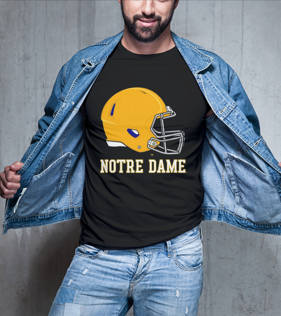Notre Dame Fighting Irish Football Helmet T-Shirt