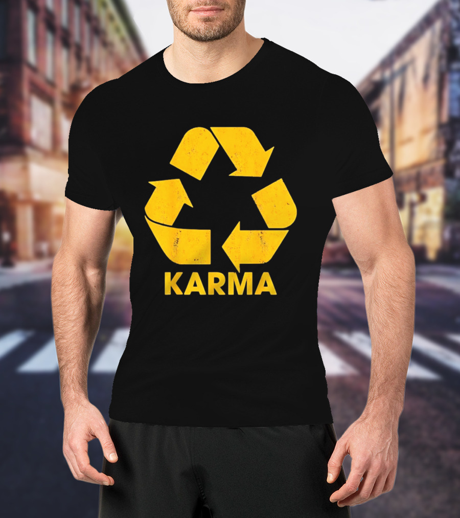 Karma Recycle Symbol Philosophy Motivational Concept T-Shirt