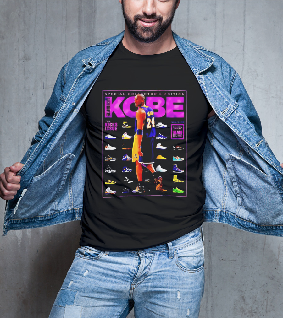 Kobe Bryant SLAM Special Collector's Edition The Kicks Issue Los Angeles Lakers 24 T-Shirt