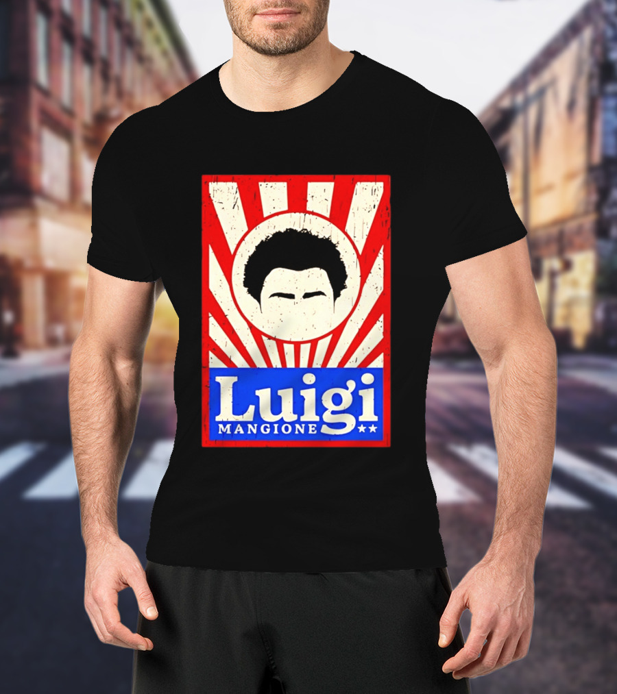 Luigi Mangione Red White Blue Campaign T-Shirt