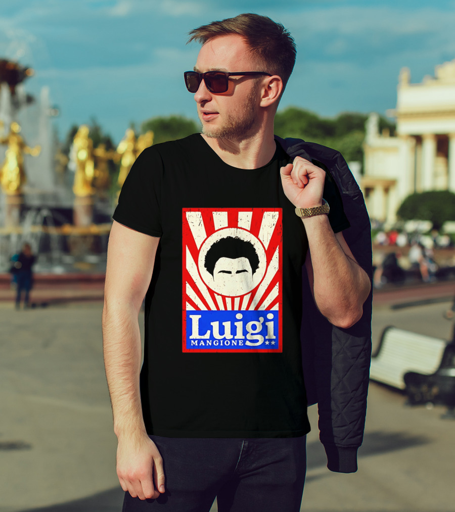 Luigi Mangione Red White Blue Campaign T-Shirt