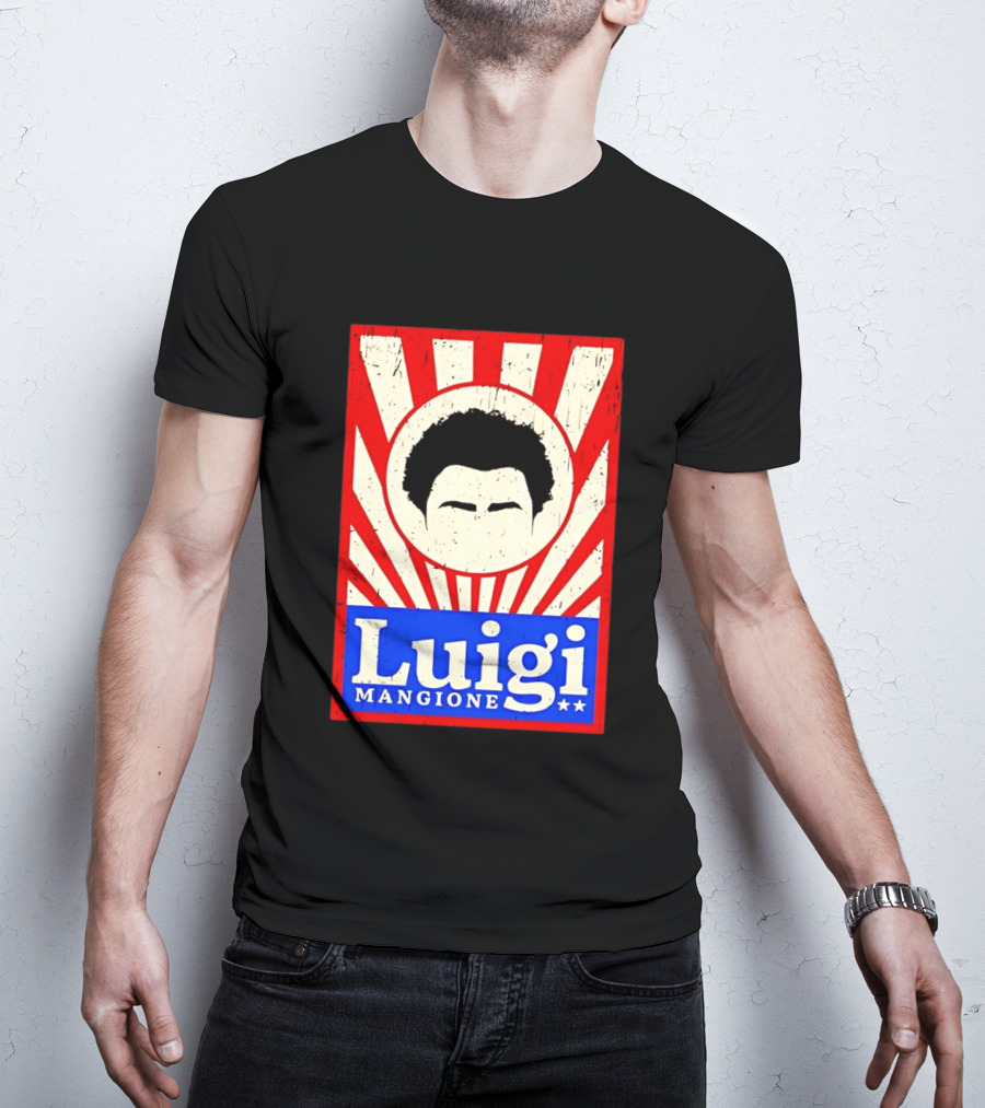 Luigi Mangione Red White Blue Campaign T-Shirt
