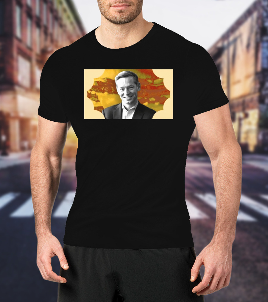 McDonald's CEO Chris Kempczinski Portrait Golden Arch T-Shirt