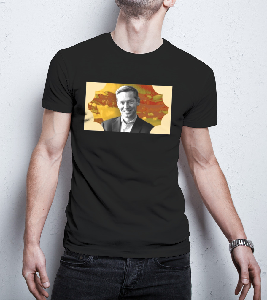 McDonald's CEO Chris Kempczinski Portrait Golden Arch T-Shirt