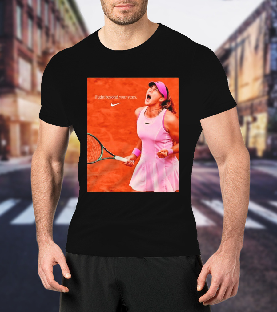 Mirra Andreeva Nike Fight Beyond Your Years Tennis Motivation T-Shirt