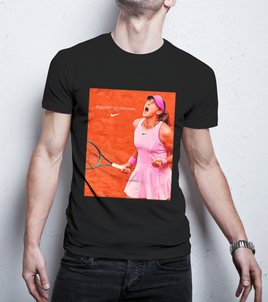 Mirra Andreeva Nike Fight Beyond Your Years Tennis Motivation T-Shirt