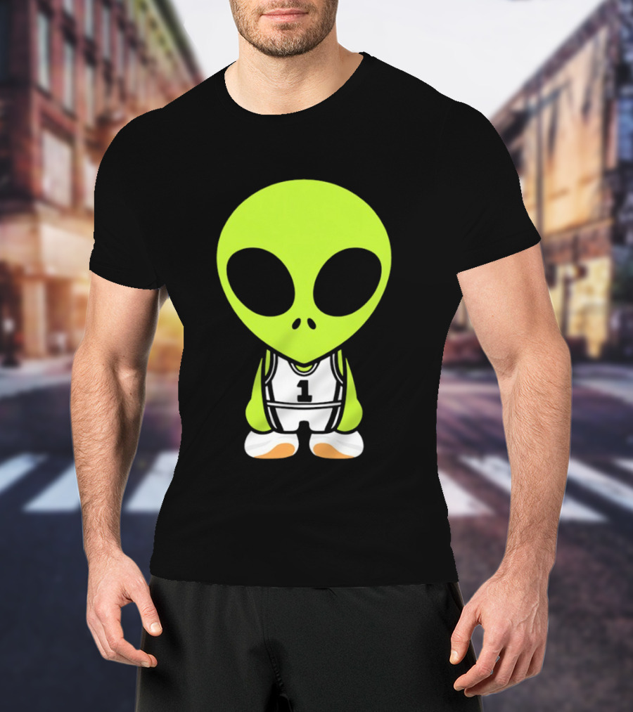 Victor Wembanyama San Antonio Spurs NBA Alien Player Number 1 Basketball T-Shirt