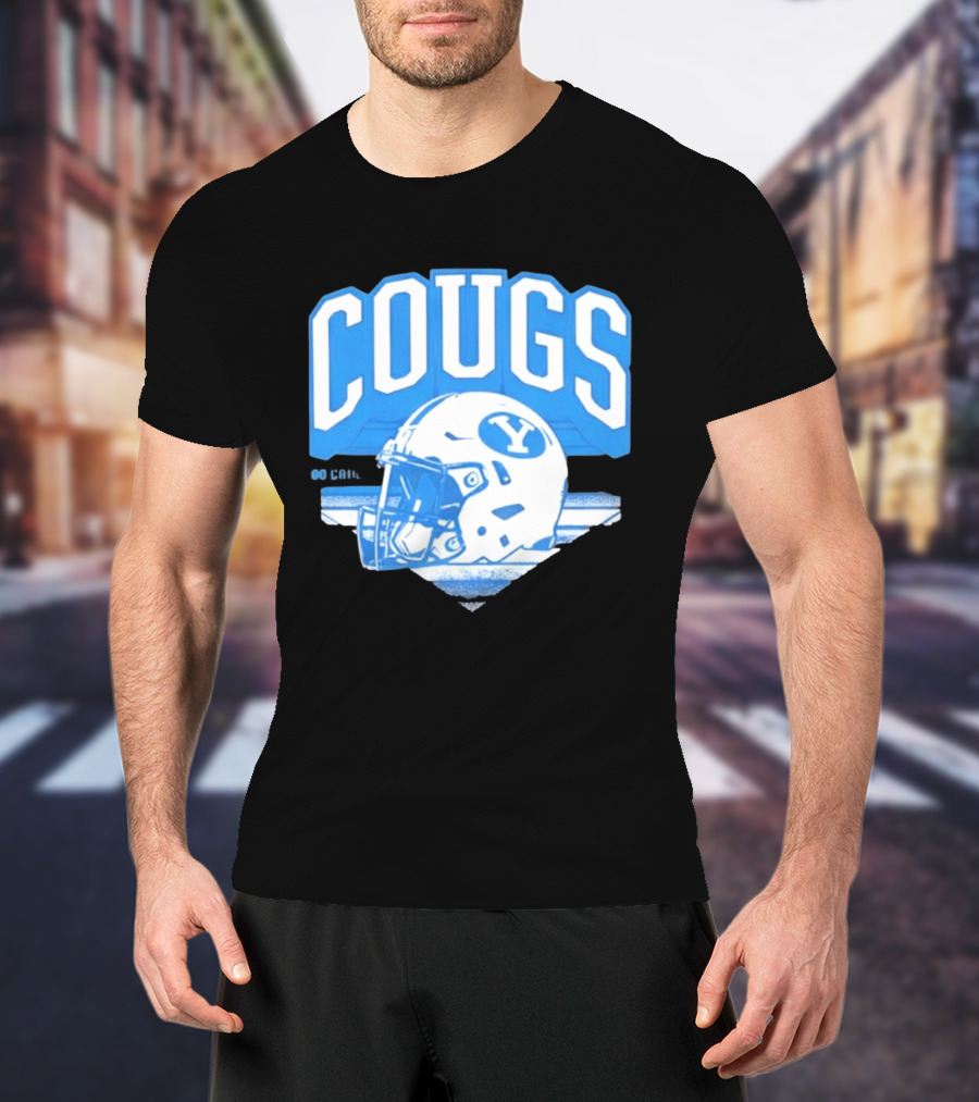 BYU Cougars Football Helmet Gameday Spirit T-Shirt