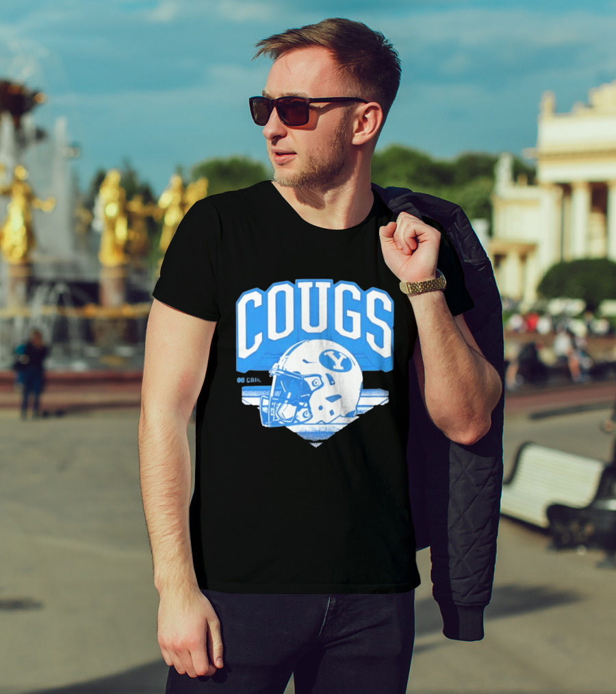 BYU Cougars Football Helmet Gameday Spirit T-Shirt