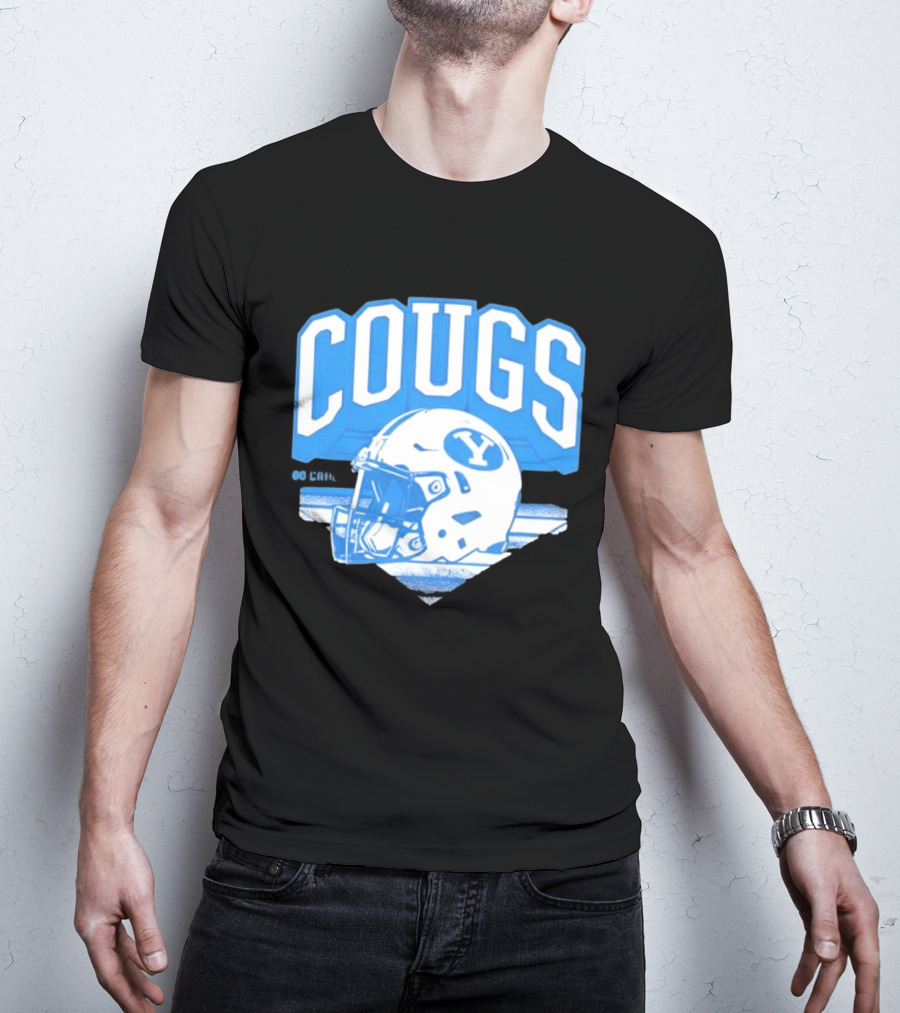 BYU Cougars Football Helmet Gameday Spirit T-Shirt