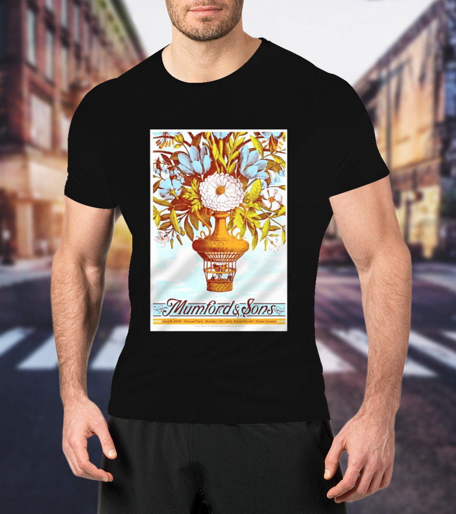 Mumford And Sons Folsom Field Boulder CO June 6 2026 Sierra Ferrell Dylan Gossett Concert T-Shirt