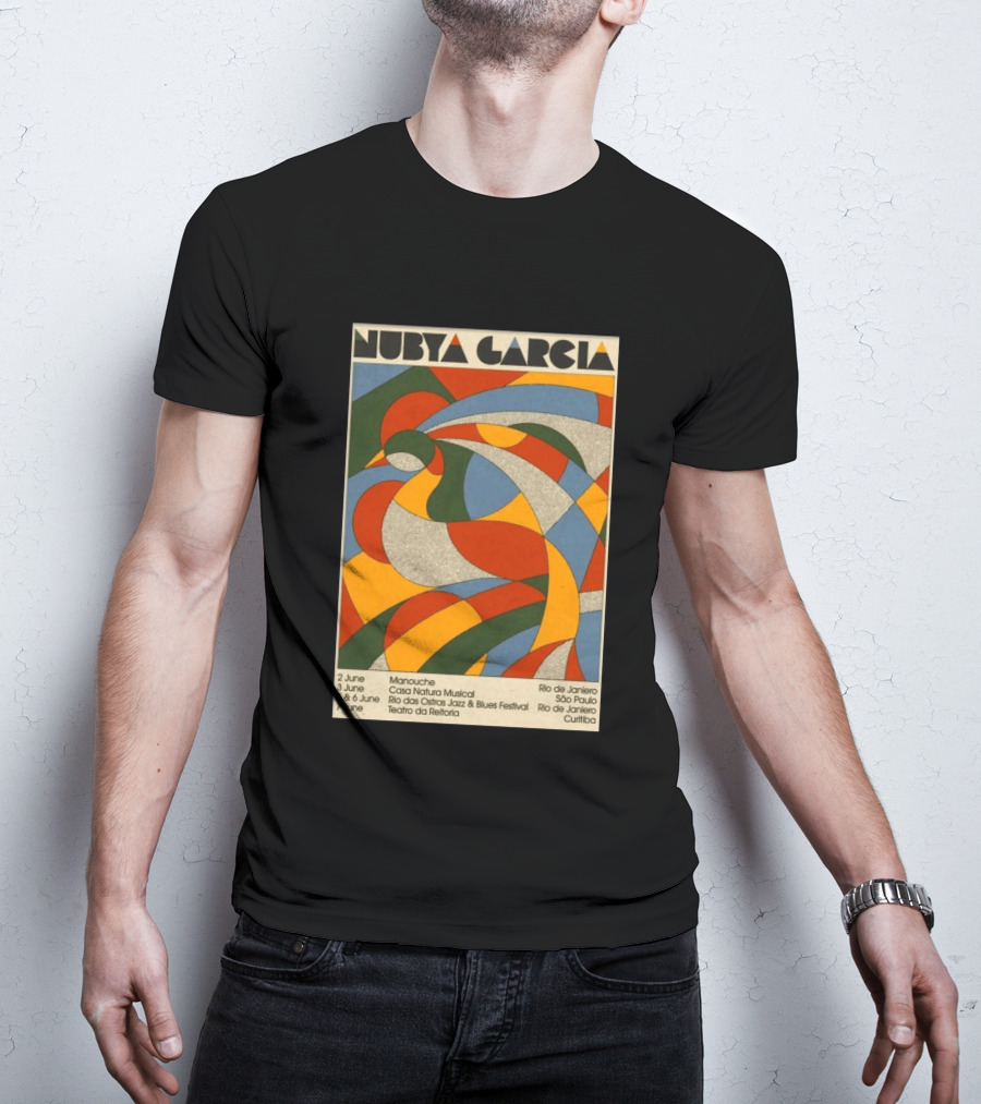 Nubya Garcia 2026 Brazil Tour Manouche Jazz Blues Festival Rio São Paulo Curitiba T-Shirt