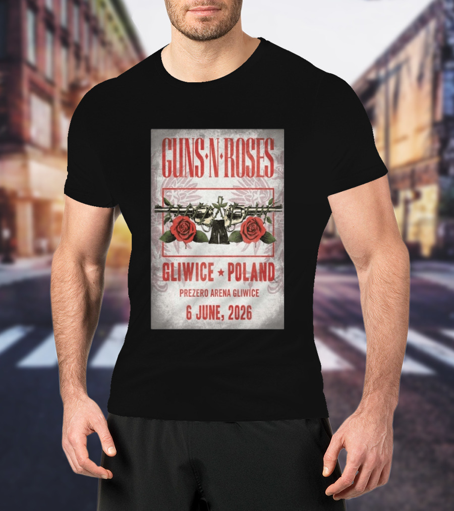 Guns N' Roses Gliwice Poland 6 June 2026 PreZero Arena T-Shirt
