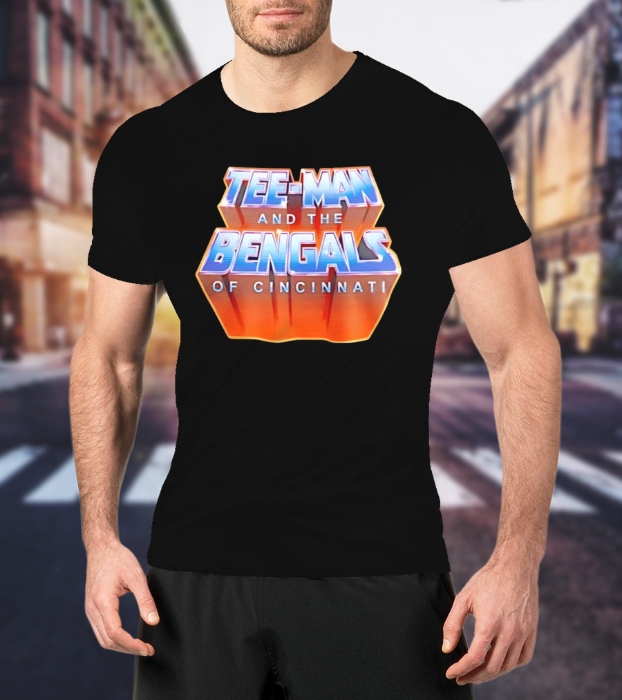 Tee Man And The Bengals Of Cincinnati T-Shirt