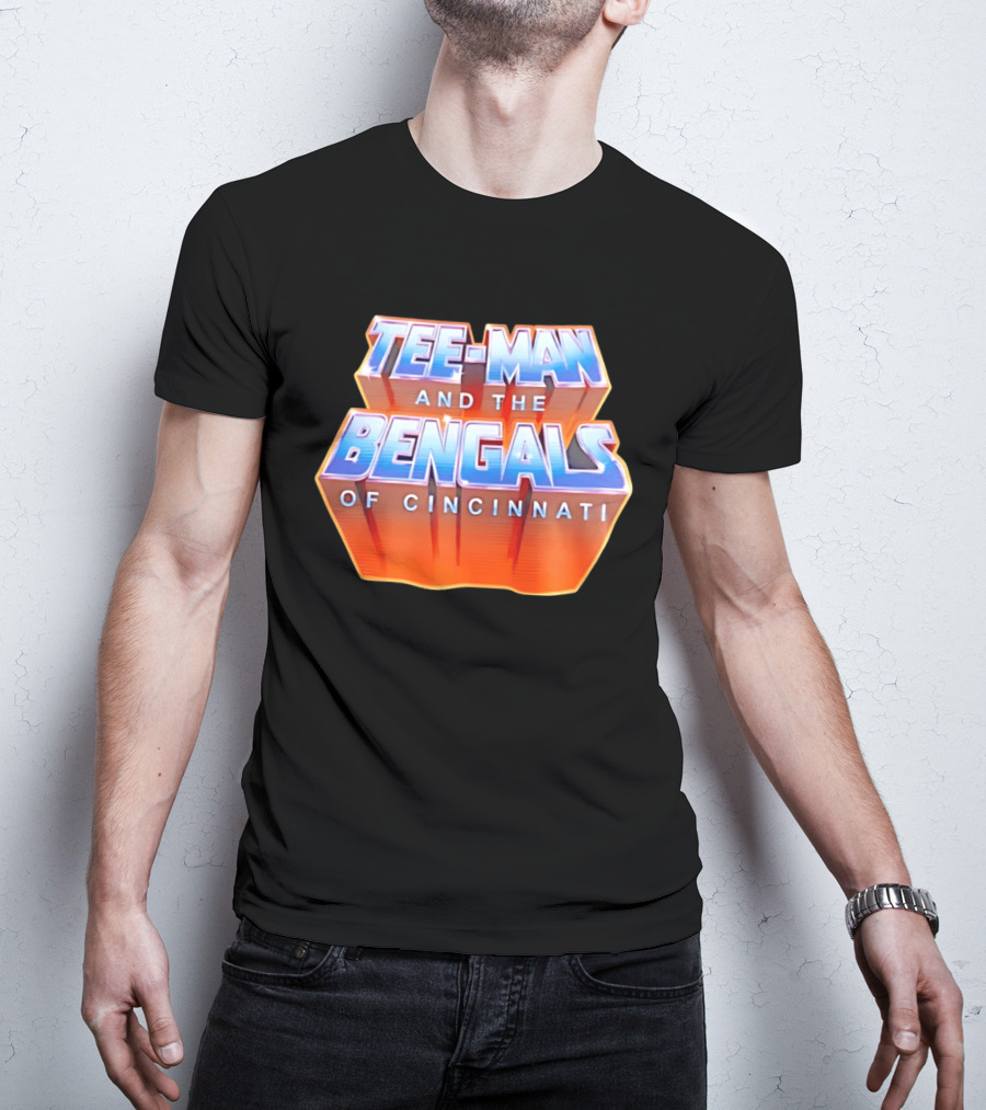 Tee Man And The Bengals Of Cincinnati T-Shirt