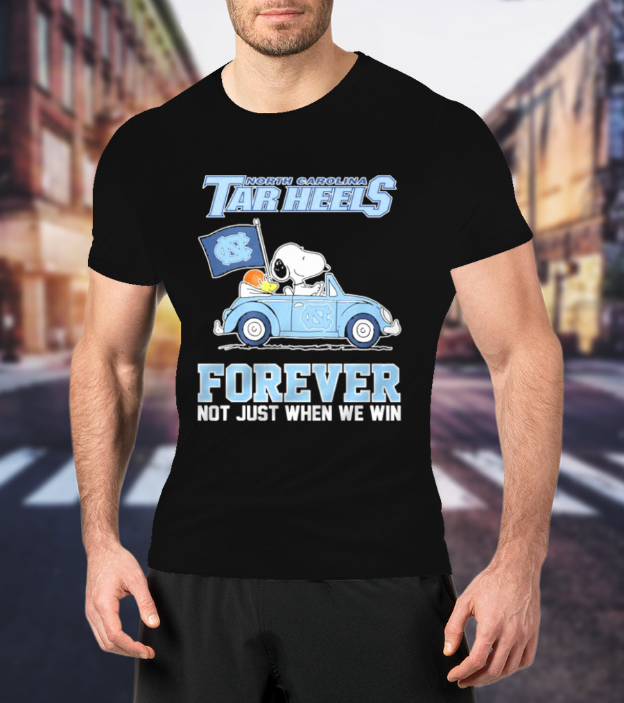 North Carolina Tar Heels Peanuts Forever Not Just When We Win T-Shirt