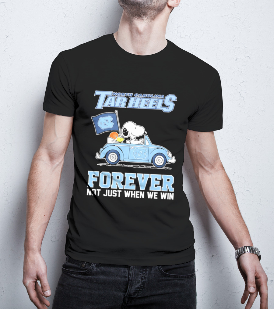 North Carolina Tar Heels Peanuts Forever Not Just When We Win T-Shirt