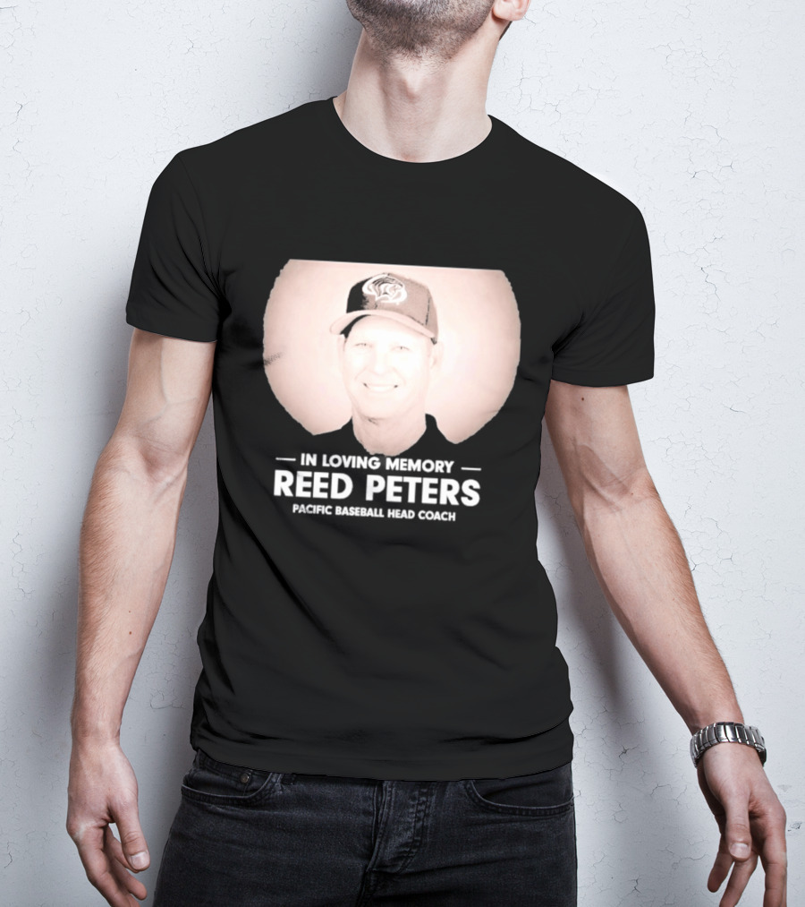 In Loving Memory Reed Peters Pacific Baseball Head Coach Panthers Cap T-Shirt