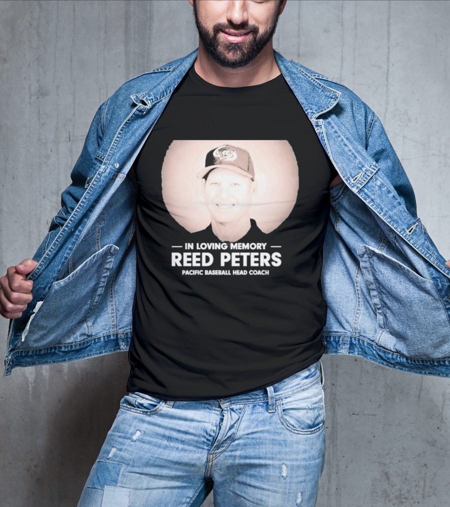 In Loving Memory Reed Peters Pacific Baseball Head Coach Panthers Cap T-Shirt