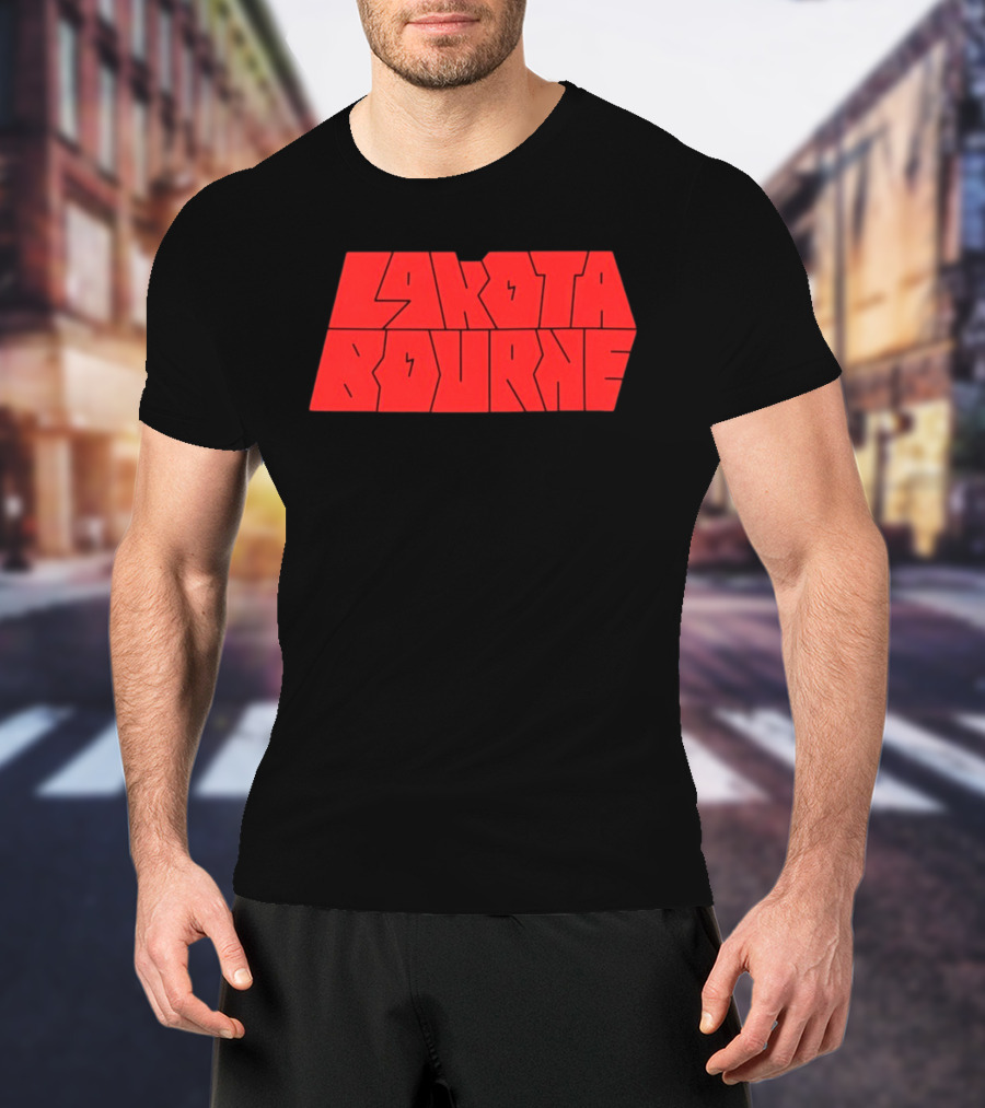 Lakota Bourne Bold Red Block T-Shirt