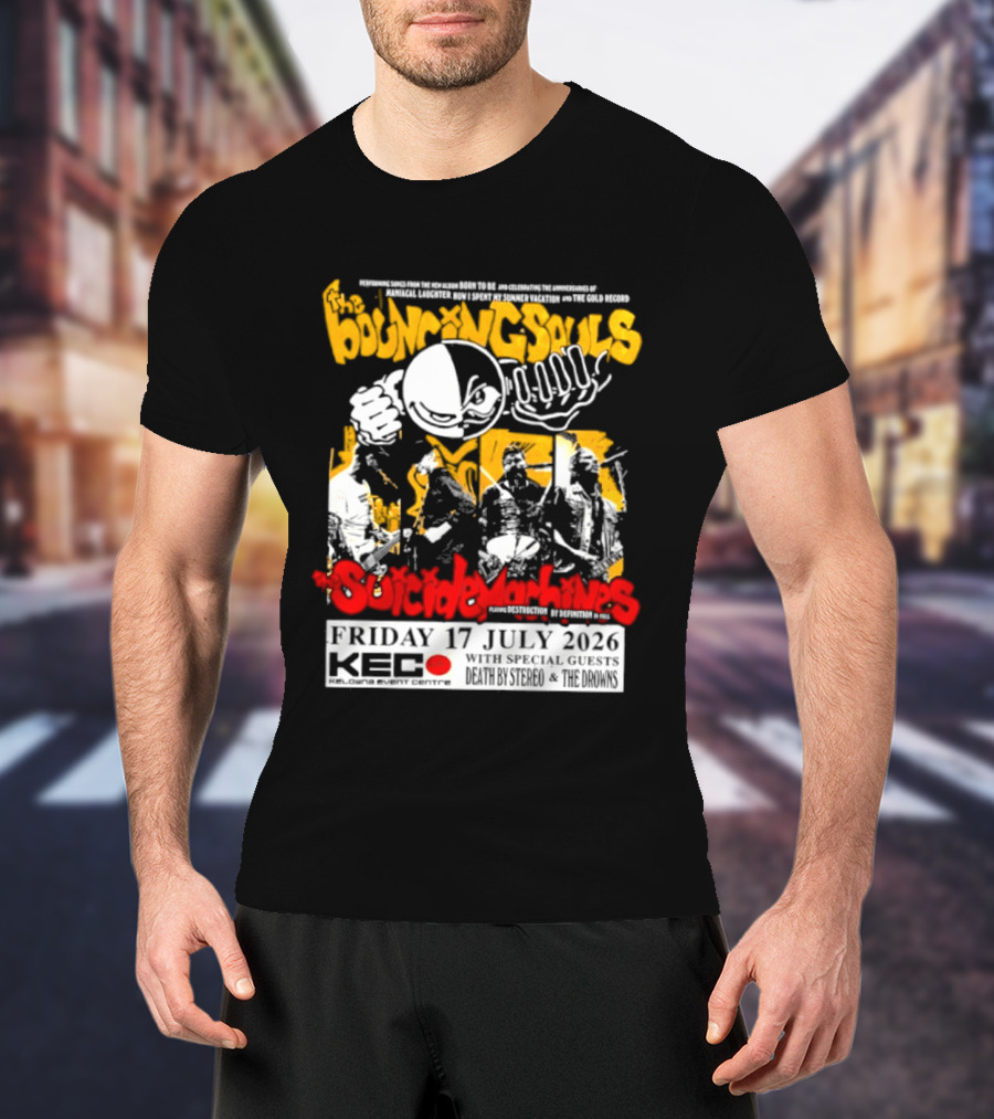 Bouncing Souls The Suicide Machines Live At Kelowna Event Centre July 2026 T-Shirt