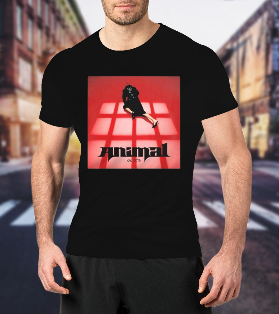 Katseye Animal Red Grid Aesthetic T-Shirt