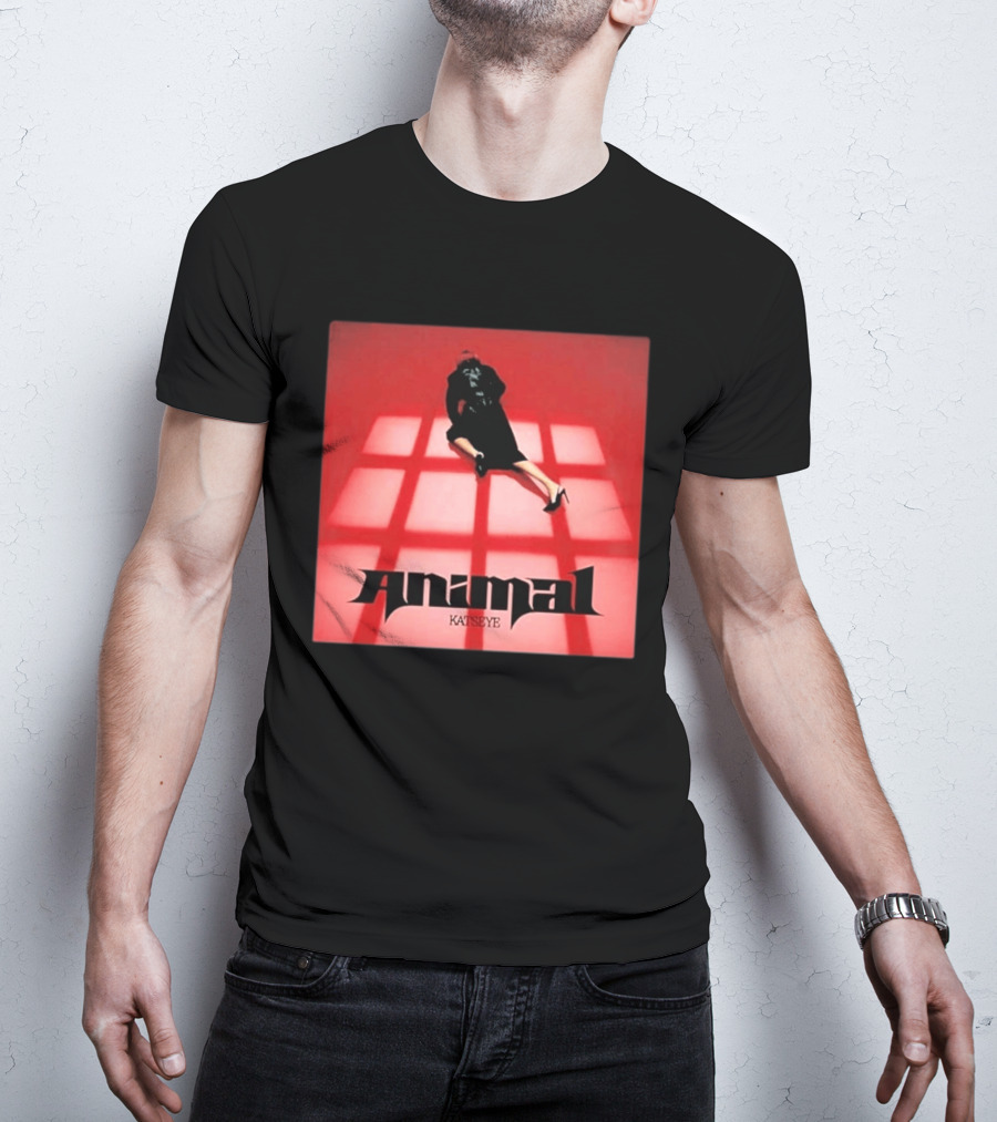 Katseye Animal Red Grid Aesthetic T-Shirt
