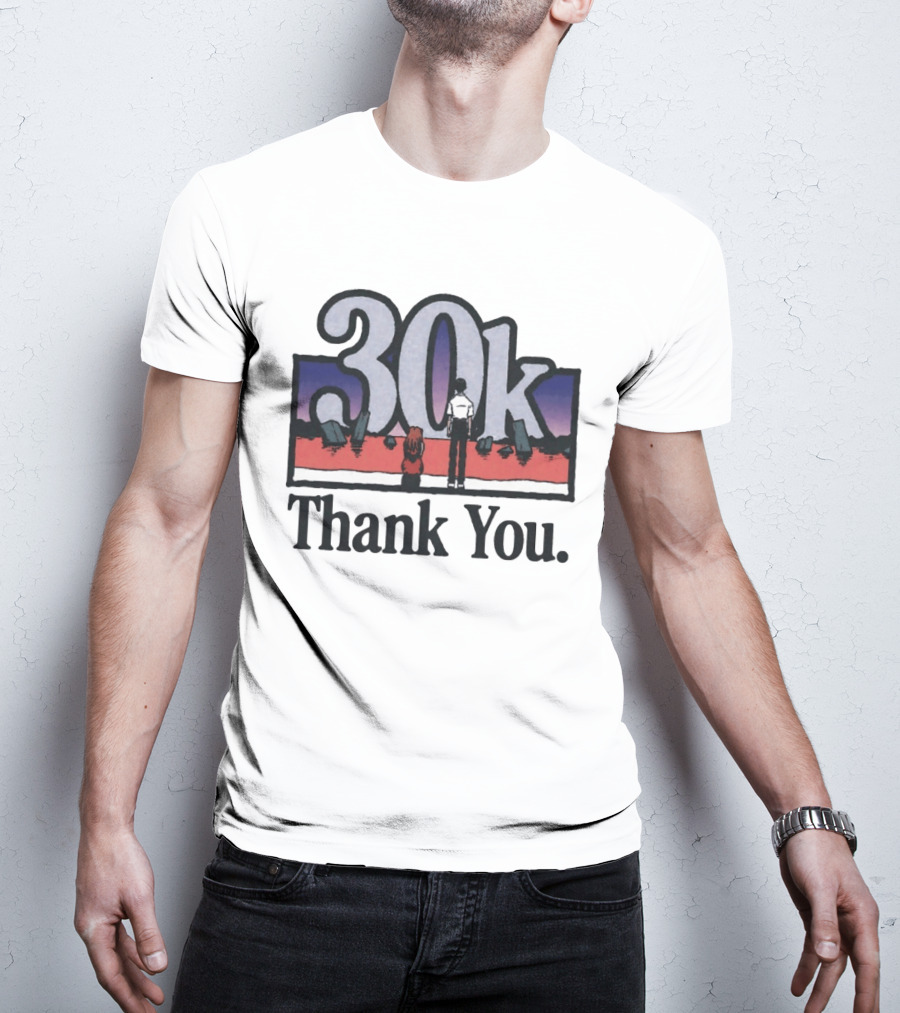 30k Thank You Asuka Langley Soryu Ikari Shinji Neon Genesis Evangelion T-Shirt