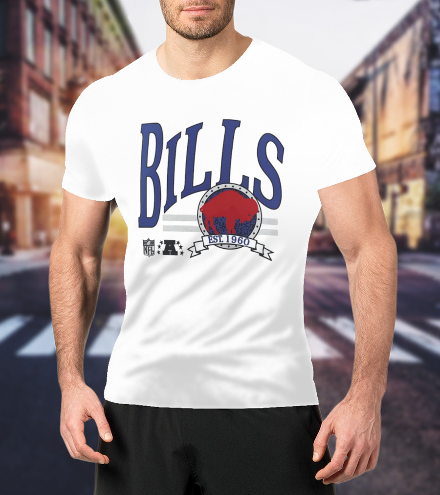 Buffalo Bills Est 1960 Blue Red Buffalo T-Shirt