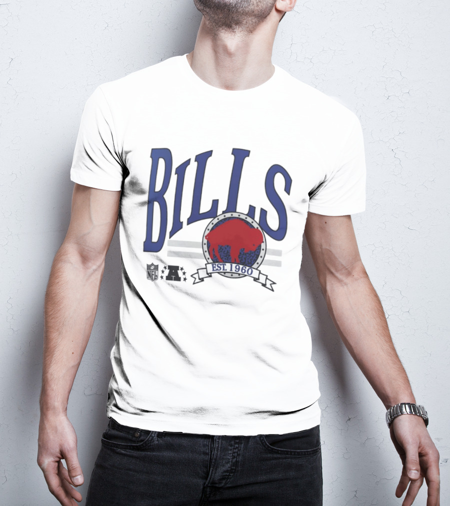 Buffalo Bills Est 1960 Blue Red Buffalo T-Shirt
