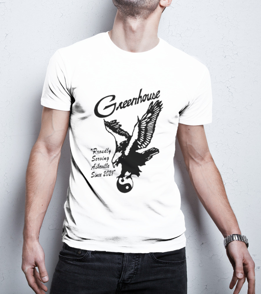 Greenhouse Proudly Serving Asheville Since 2021 Eagle Motif T-Shirt