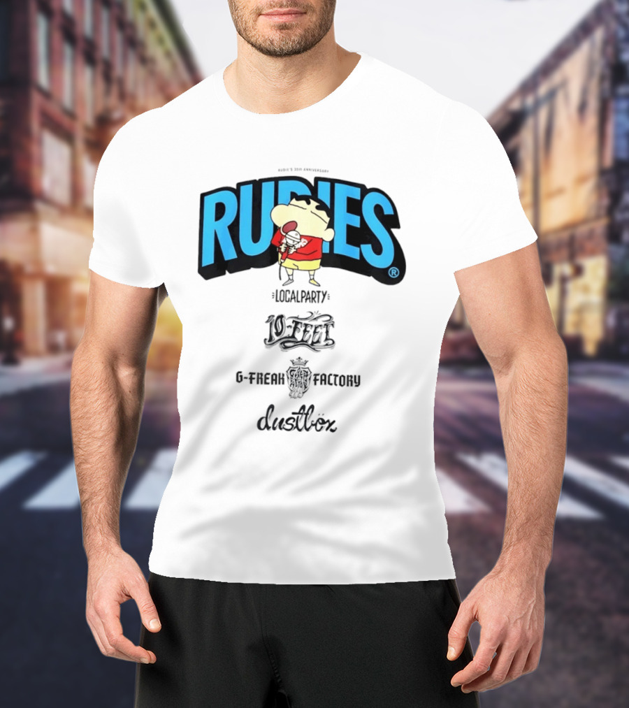Rudies Crayon Shinchan Local Party B Freak Factory Duettrax Collaboration T-Shirt