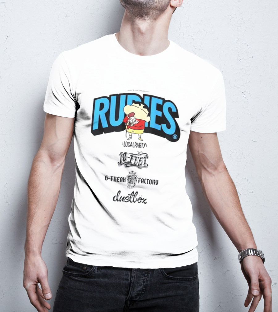 Rudies Crayon Shinchan Local Party B Freak Factory Duettrax Collaboration T-Shirt