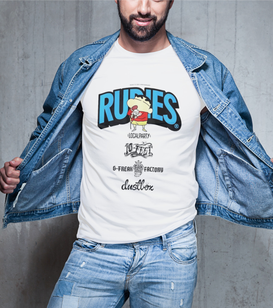 Rudies Crayon Shinchan Local Party B Freak Factory Duettrax Collaboration T-Shirt