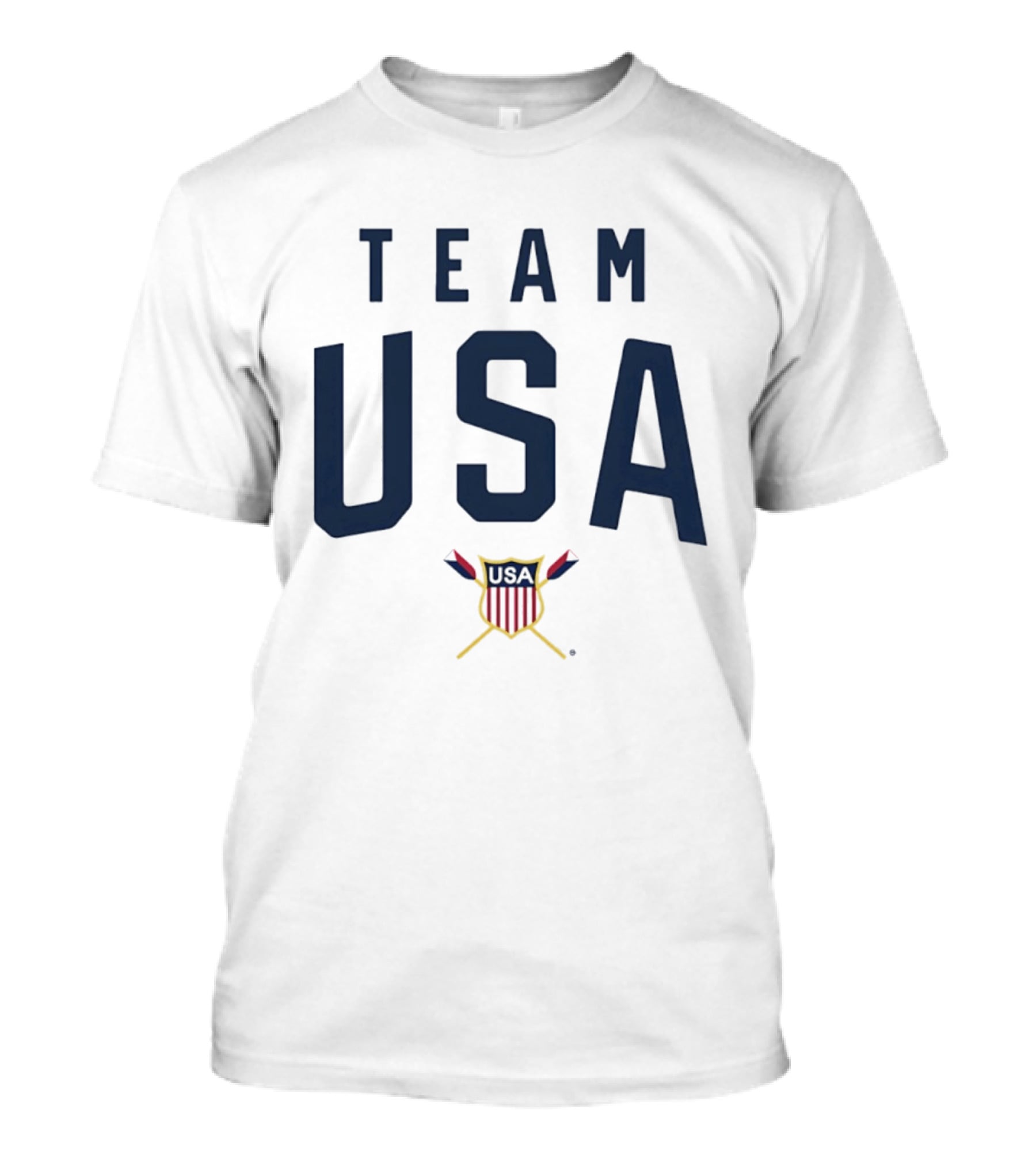 Team USA Summer Games Rowing American Shield With Crossed Oars T-Shirt