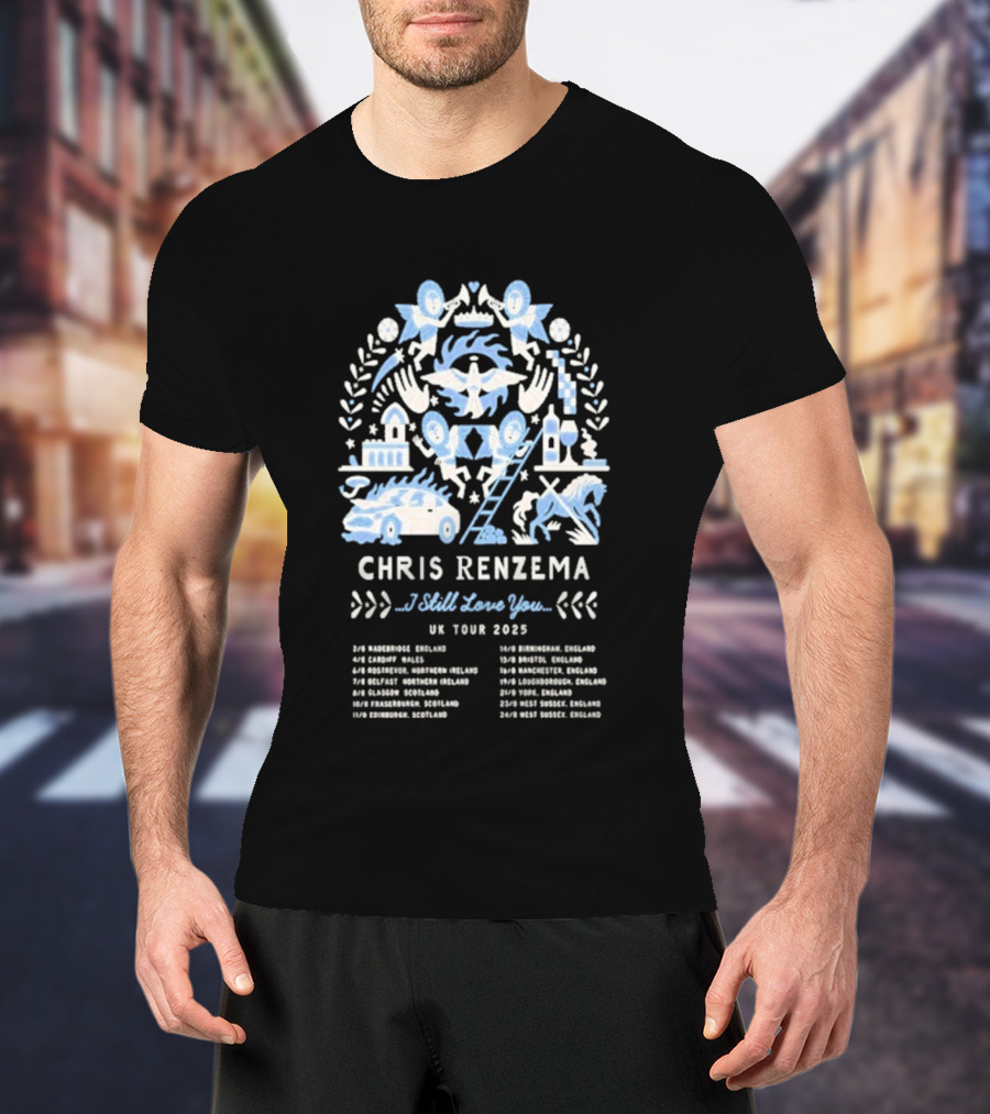 Chris Renzema I Still Love You UK Tour 2025 Concert Dates And Venues T-Shirt