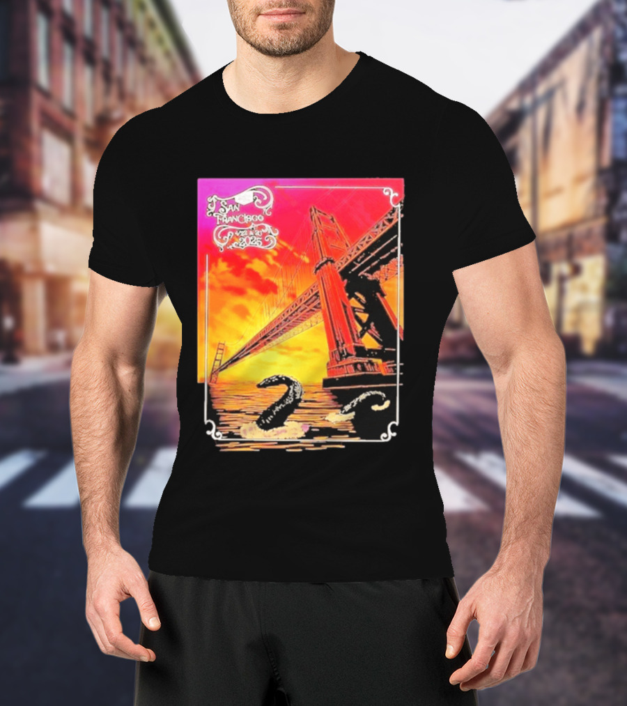 Phish The Spring Tour 2025 Bill Graham Civic Auditorium San Francisco April 22nd 23rdBridge T-Shirt