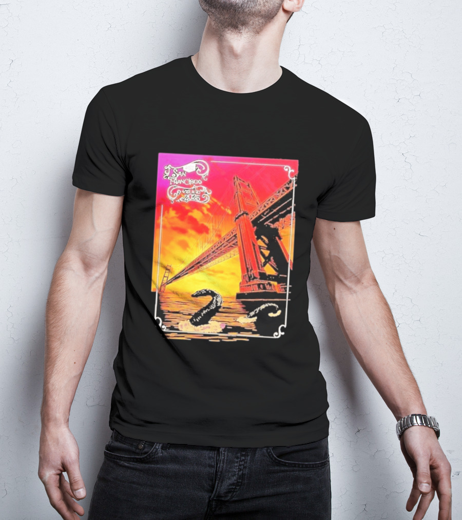 Phish The Spring Tour 2025 Bill Graham Civic Auditorium San Francisco April 22nd 23rdBridge T-Shirt