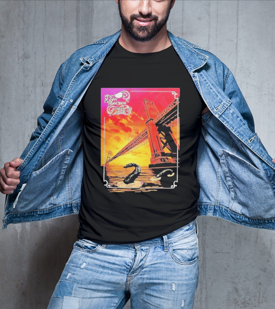 Phish The Spring Tour 2025 Bill Graham Civic Auditorium San Francisco April 22nd 23rdBridge T-Shirt