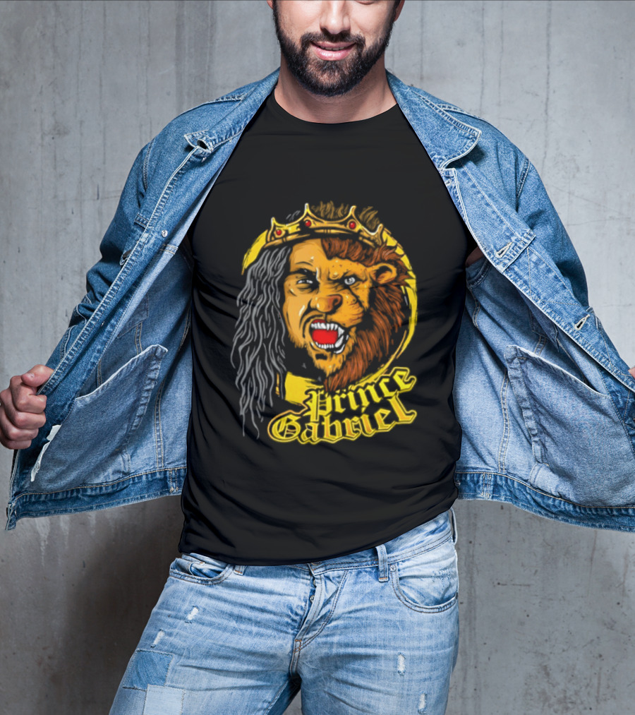 Prince Gabriel Regal Lion Face Crown Majesty T-Shirt