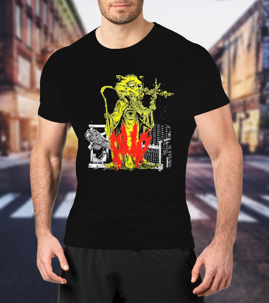 Pup Demon Prince Wizard Staff Fantasy T-Shirt