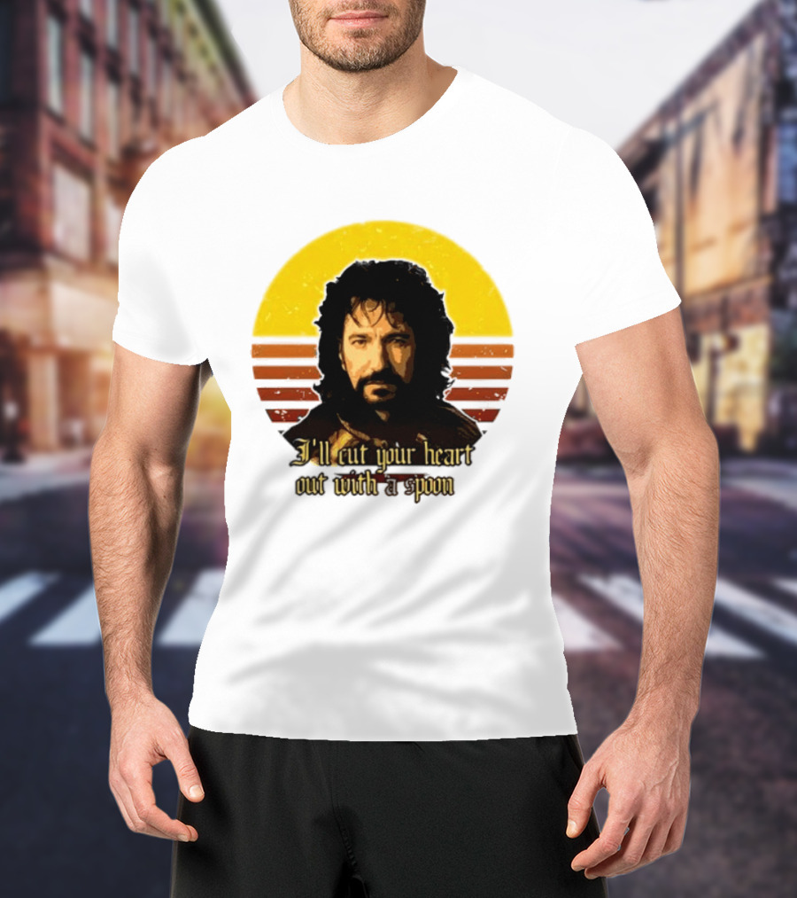 Alan Rickman I'll Cut Your Heart Out With A Spoon T-Shirt