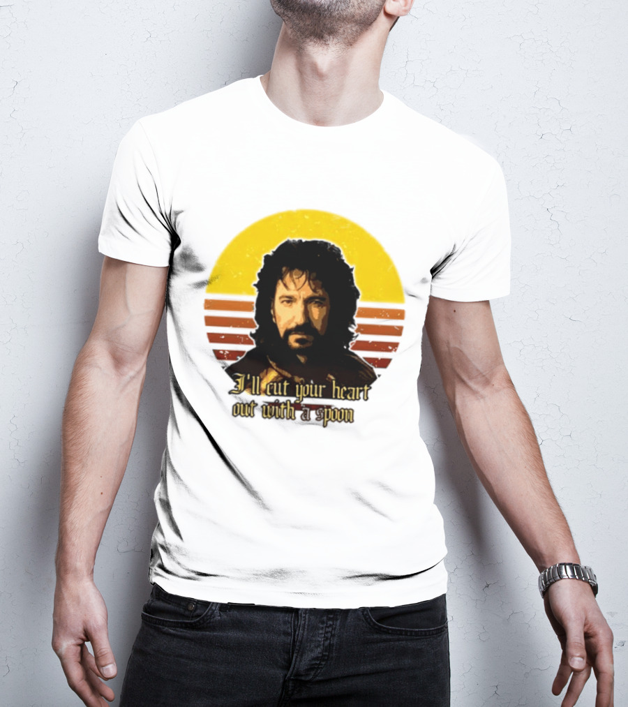 Alan Rickman I'll Cut Your Heart Out With A Spoon T-Shirt