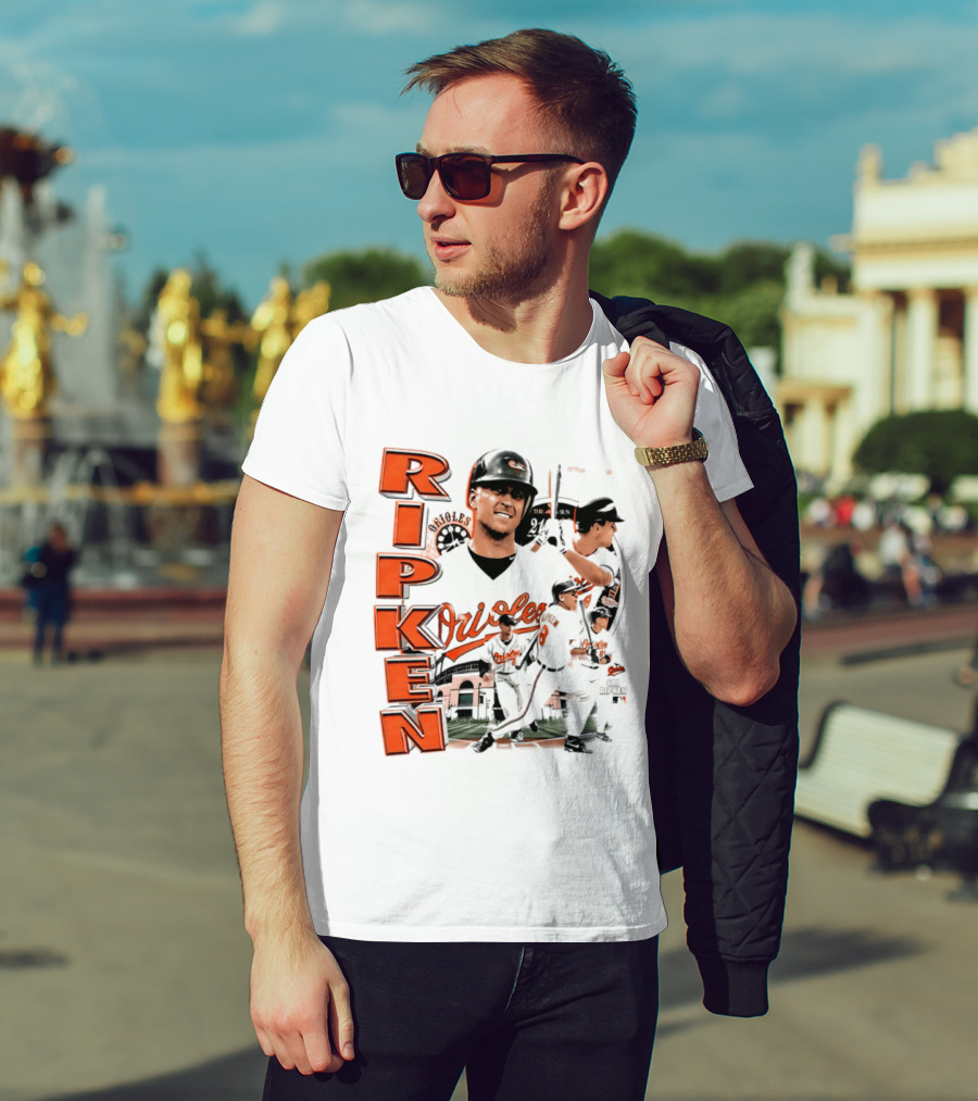 Ripken Baltimore Orioles MLB 2026 Collage Baseball Themed Fan Wear T-Shirt