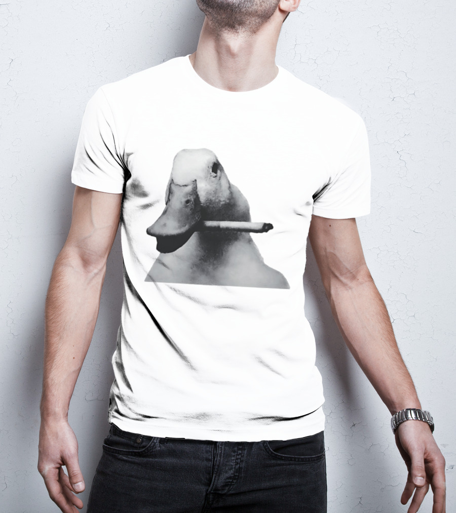 Duck With Cigarette Meme Smoking Duck Meme T-Shirt