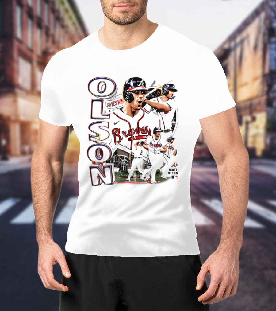 Matt Olson Braves 2026 MLB Collage Nike Swingman T-Shirt