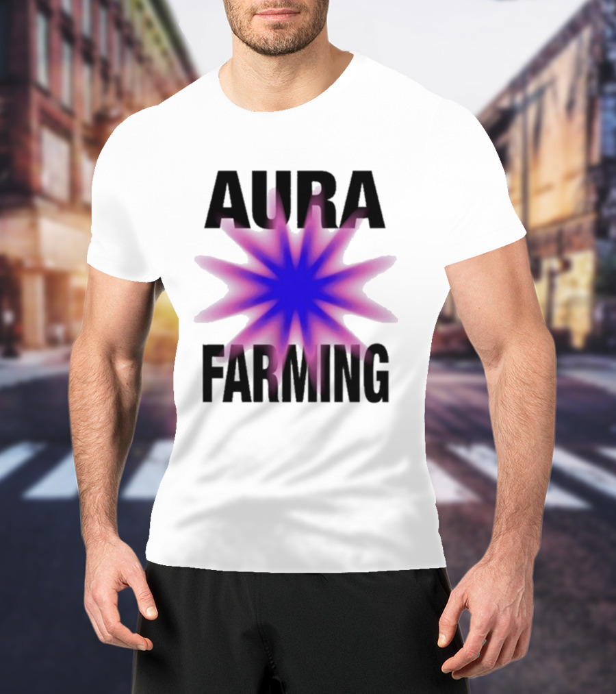 Farming Aura Starburst Energy Visual T-Shirt