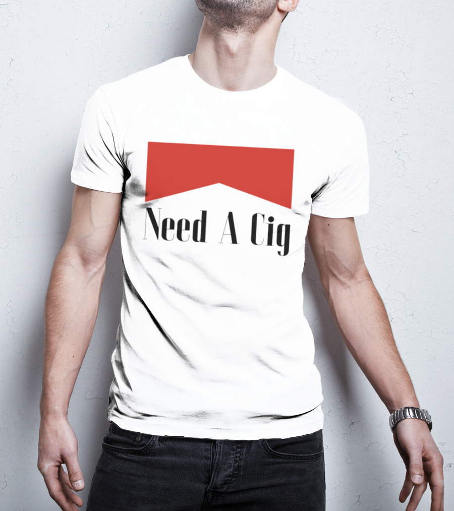 Need A Cig Marlboro Red Chevron T-Shirt