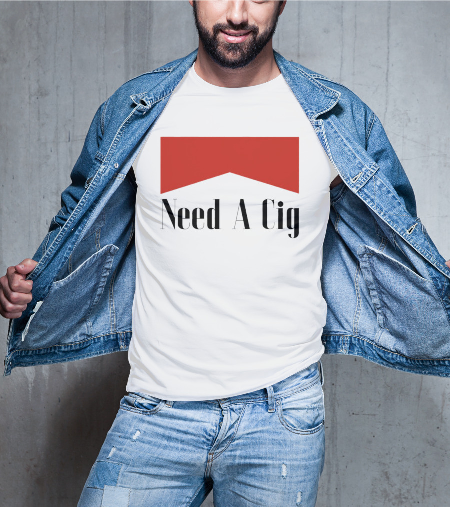 Need A Cig Marlboro Red Chevron T-Shirt